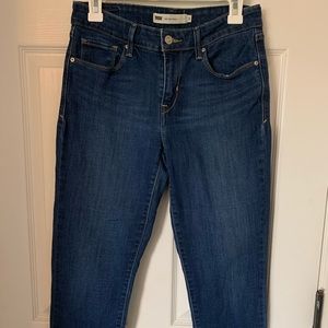 Levi’s cropped mid rise skinny jeans